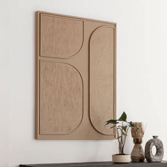 Must Living Wanddecoratie 'Lorcan' Schors, 127 x 102cm, kleur Bruin