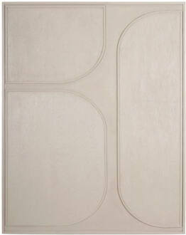 Must Living Wanddecoratie 'Lorcan' Schors, 127 x 102cm, kleur Crème
