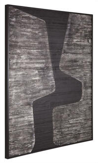 Must Living Wandpaneel 'Opposites Attract' 127 x 101cm Zwart, Antraciet - 127 cm