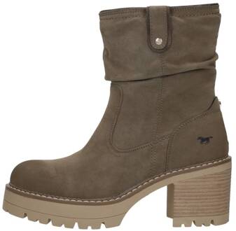 Mustang Enkellaarsjes Hak Taupe - 36