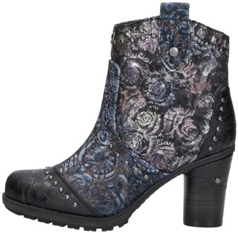 Mustang Enkellaarsjes Hak Zwart - 42