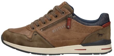 Mustang heren sneaker - Cognac - Maat 47