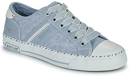 Mustang Lage Sneakers Mustang -" Blauw - 36,37,38,39,40,41,42