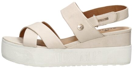 Mustang sandaal Mustang , Beige , Dames - 41 Eu,40 EU