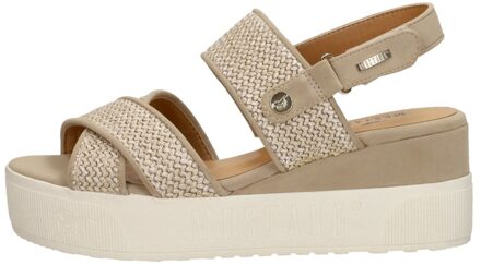 Mustang Sandalen Plat Beige - 37