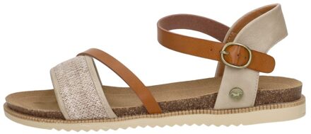 Mustang Sandalen Plat Beige - 41