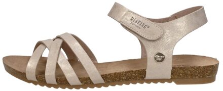 Mustang Sandalen Plat Goudkleur - 36