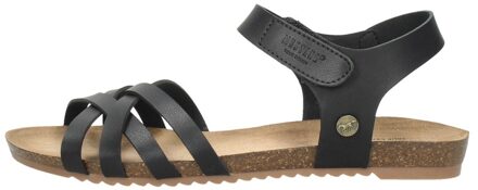 Mustang Sandalen Plat Zwart - 38