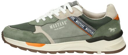 Mustang Sneaker Heren Groen/Oranje