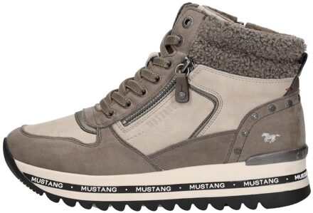 Mustang Sneakers Hoog Taupe - 41