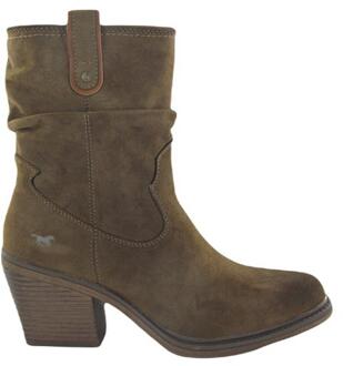 Mustang Stijlvolle korte laars voor dames Mustang , Brown , Dames - 38 Eu,37 Eu,41 Eu,40 Eu,39 EU