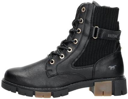 Mustang Veterboot Dames Zwart