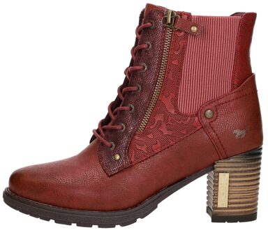 Mustang Veterschoenen Hak Rood - 36