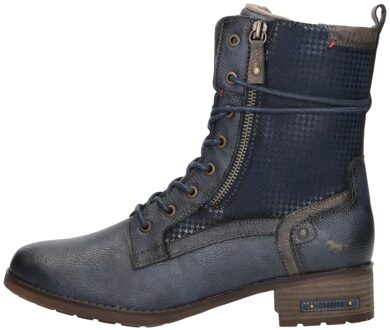 Mustang Veterschoenen Hoog Blauw - 39