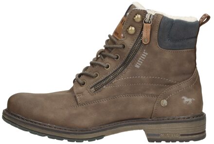 Mustang Veterschoenen Hoog Donkerbruin - 46