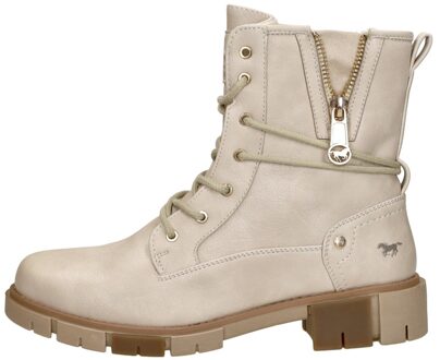 Mustang Veterschoenen Hoog Gebroken wit - 36