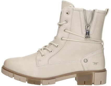 Mustang Veterschoenen Hoog Gebroken wit - 37