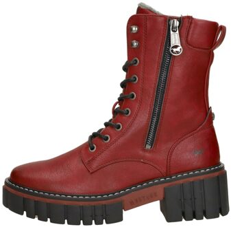 Mustang Veterschoenen Hoog Rood - 41