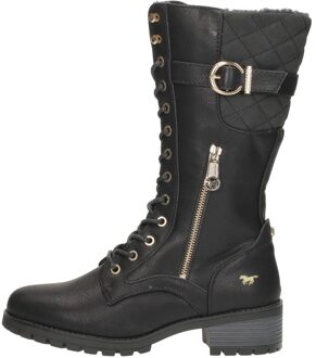 Mustang Veterschoenen Hoog Zwart - 40