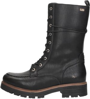 Mustang Veterschoenen Hoog Zwart - 41