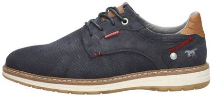 Mustang Veterschoenen Laag Blauw - 45