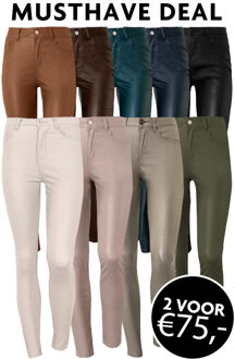 Musthave Deal Coating Jeans Beige/Marineblauw/Zwart