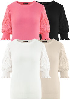 Musthave Deal Lace Sleeve Soft Tops