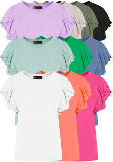 Musthave Deal Ruffle Embroidery Tops