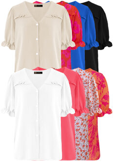 Musthave Deal Ruffle Tops Met Pofmouwen