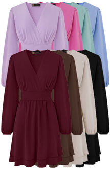 Musthave Deal V-Hals Strik Detail Jurken