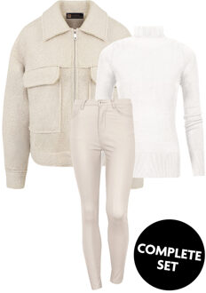 Musthave Deal Wanted Set Camel/Wit