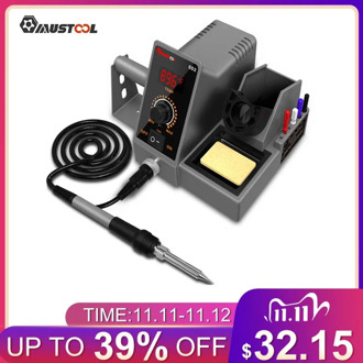 MUSTOOL SD1 SD2 LCD 60W Soldering Station Professional PID Soldering Iron Station Tool Kit Adjustable Temp 200-480°C withHolder