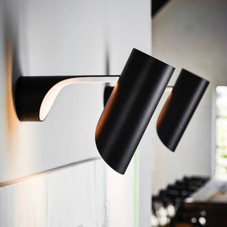 Mutatio - design-wandlamp met stekker zwart, wit