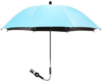 Muti-Kleur Draaibare Kinderwagen Paraplu Anti-Uv Zon Bedekkingsgraad 360 Verstelbare Universele Kinderwagen Paraplu Zon & Regen Bescherming blauw