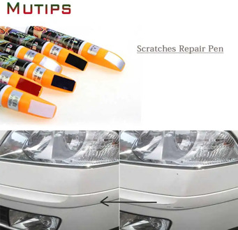 Mutips universal car auto paint pen styling coat scratch white repair agent accessories remover fix tool accessories automobile
