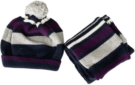 Muts en sjaal voor baby's 1946MW16 Veelkleurig