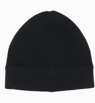 muts met gesneden logo, zwarte hoed