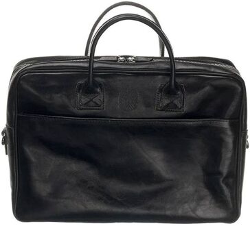 Mutsaers The Sleeve Plus 15.6" black schoudertas heren Zwart - H 28 x B 42 x D 9 cm