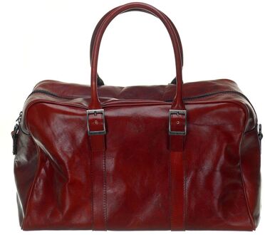 Mutsaers The Traveler chestnut weekendtas handbagage Bruin - H 30 x B 50 x D 20 cm