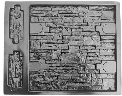 Muur Beton Mallen Tuin Huis Muur Steen Tegels Steen Mold Cement Bricks Maker Mould Verticale Beton Postzegels Retro Decor