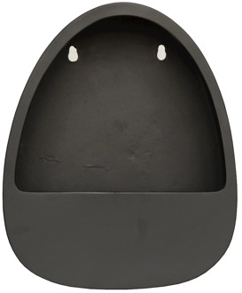 Muur bloempot Glasgow zwart op=op