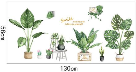 Muur Deur Stickers Diy Strand Tropische Palm Bladeren Muursticker Moderne Poster Art Decal Muurschildering Behang Home Decor