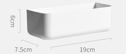 Muur Gemonteerde Badkamer Toiletartikelen Cosmetische Opbergdoos Wit Geperforeerde Gratis Magazijnstelling Wc Hand Zeep Opbergrek