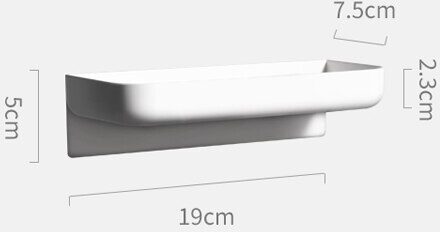 Muur Gemonteerde Badkamer Toiletartikelen Cosmetische Opbergdoos Wit Geperforeerde Gratis Magazijnstelling Wc Hand Zeep Opbergrek