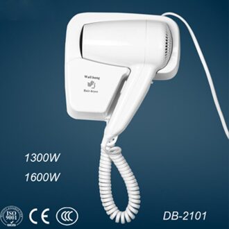 Muur Gemonteerde Haardroger 1300W 220V Beveiliging Huishoudelijke Opknoping Föhn Abs Voor Hotel Elektrische Blower Eu Plug DB-2101B