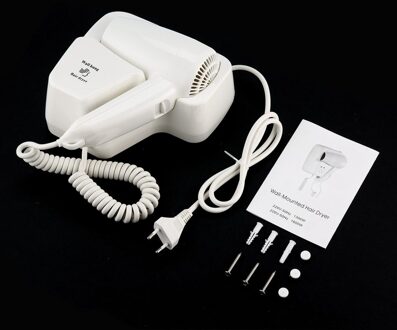 Muur Gemonteerde Haardroger 1300W 220V Beveiliging Huishoudelijke Opknoping Föhn Abs Voor Hotel Elektrische Blower Eu Plug DB-2101B