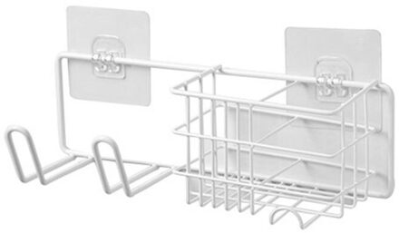 Muur Gemonteerde Haardroger Organizer Rack Holder Hanger Gebruik In Badkamer S wit
