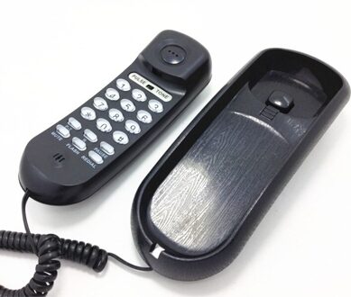 Muur Gemonteerde Mini Telefoon Vaste Lift Sub-Machine Hoofd Kleine Telefoon Voor Hotel Thuis zwart