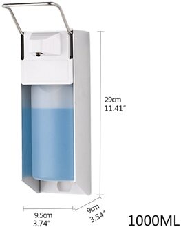 Muur Gemonteerde Ontsmettingsmiddel Elleboog Druk Handleiding Zeepdispenser Drip Soort 500Ml/1000Ml Druk Pomp Voor Keuken badkamer