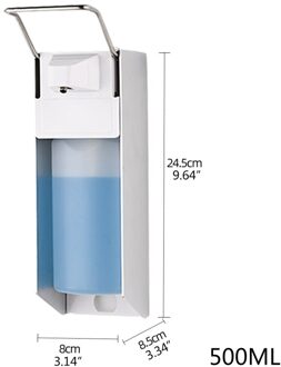 Muur Gemonteerde Ontsmettingsmiddel Elleboog Druk Handleiding Zeepdispenser Drip Soort 500Ml/1000Ml Druk Pomp Voor Keuken badkamer